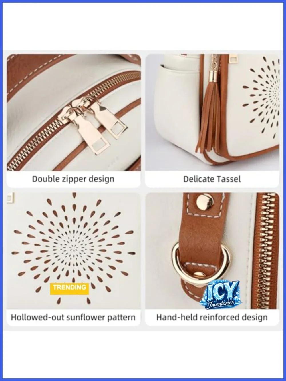 Women's Small PU Leather Backpack Purse Casual Travel Daypack Waterproof